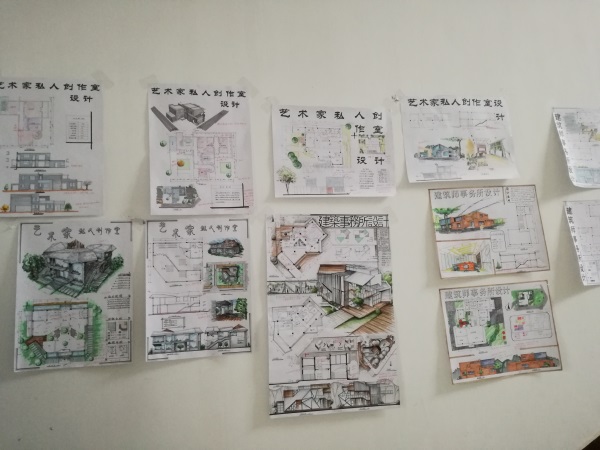 城建學(xué)院舉辦小型建筑設(shè)計作品展