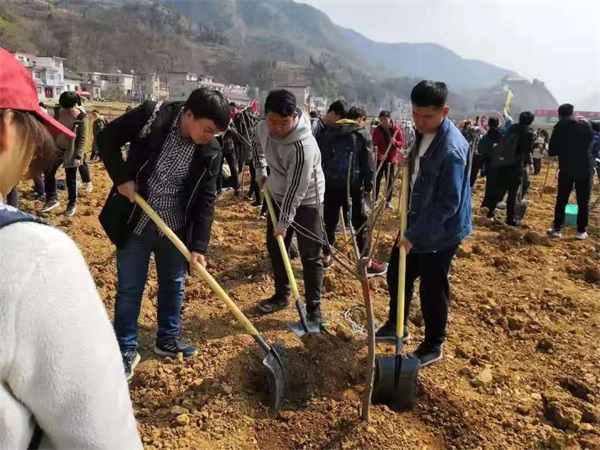 城建學院團總支部組織第十二屆植樹活動